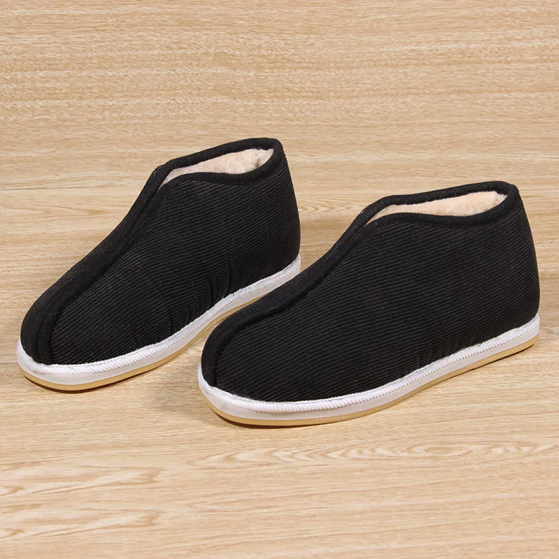 Men Shoes Online - Winter Old Beijing Cloth Slippers –
