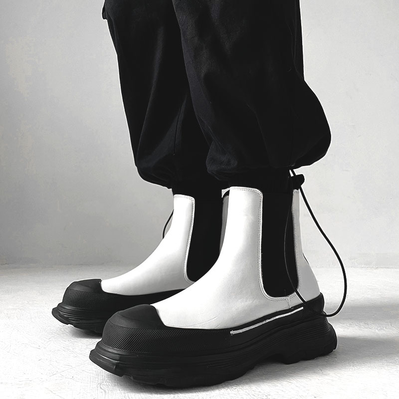 Chelsea Boots Suede - mens fashion punk rock chelsea boots