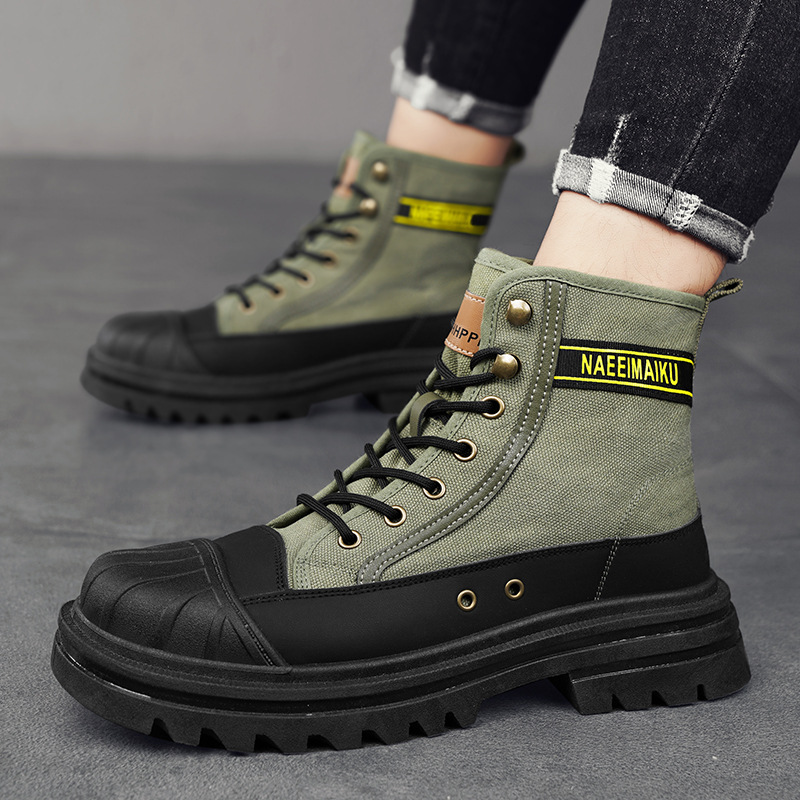 Men'S Shoes Cole Haan - Mens Canvas Boots Fashion High Top