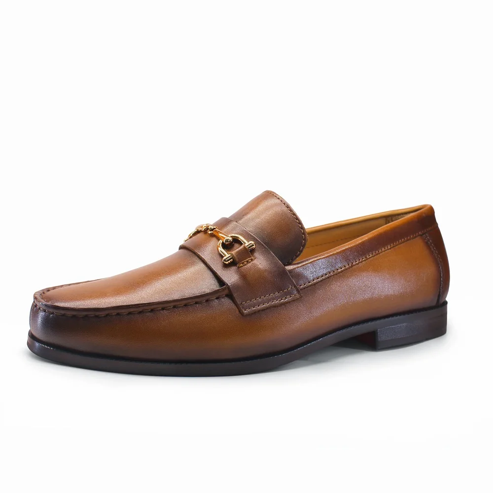 Men'S Shoes Slip On - Men's Loafers Dress Shoes round Toe