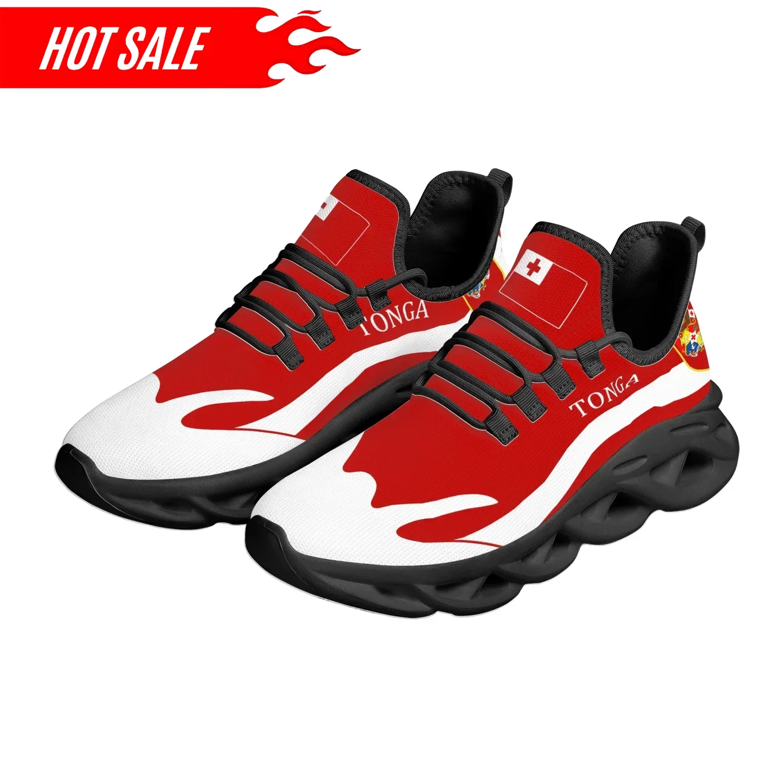 Red Trendy Tonga National Flag - Men Shoes Red Bottom recension och pris