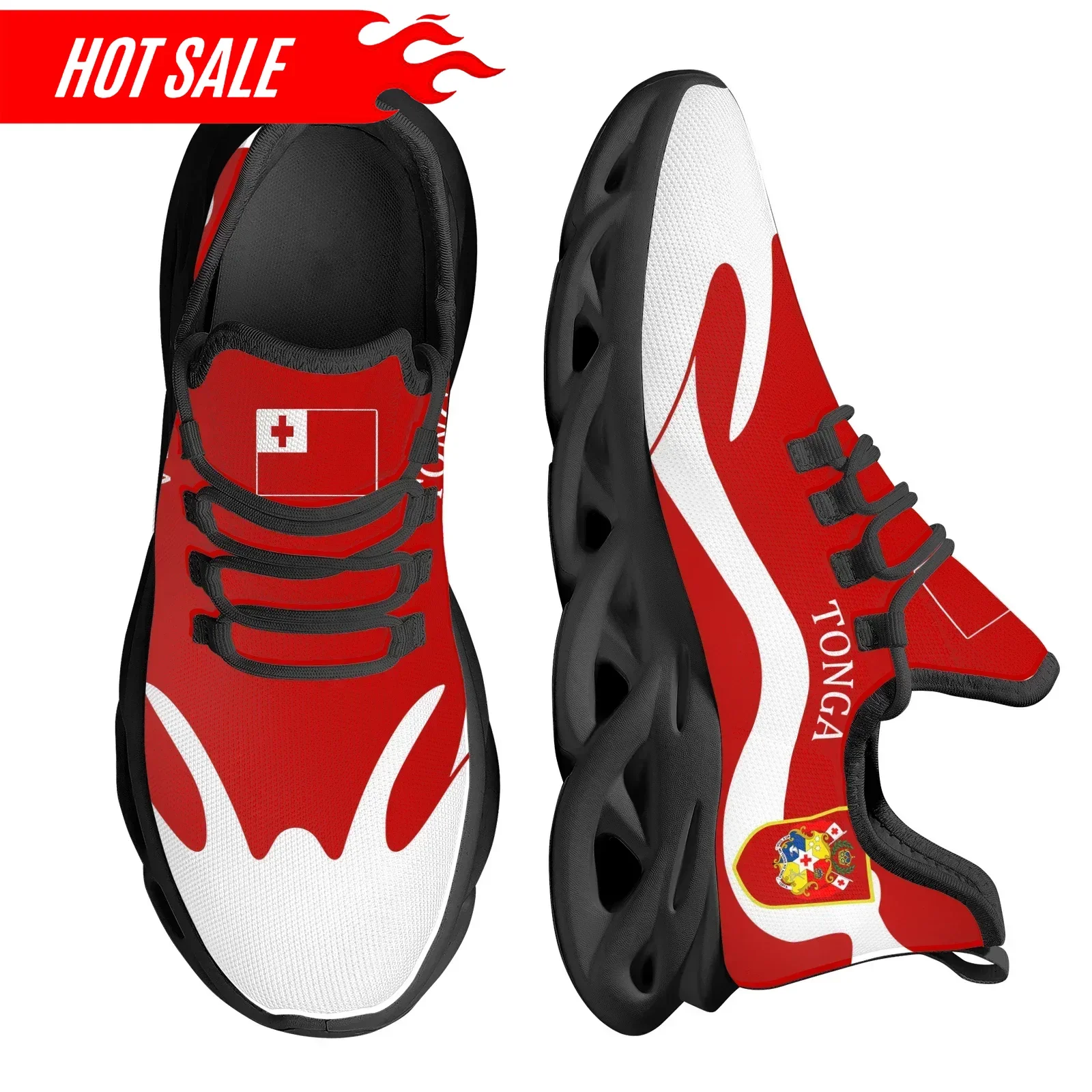 Red Trendy Tonga National Flag - Men Shoes Red Bottom recension och pris