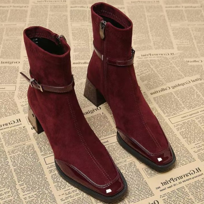 Autumn New Suede Short Boots 2 - Chelsea Boots Suede recension och pris