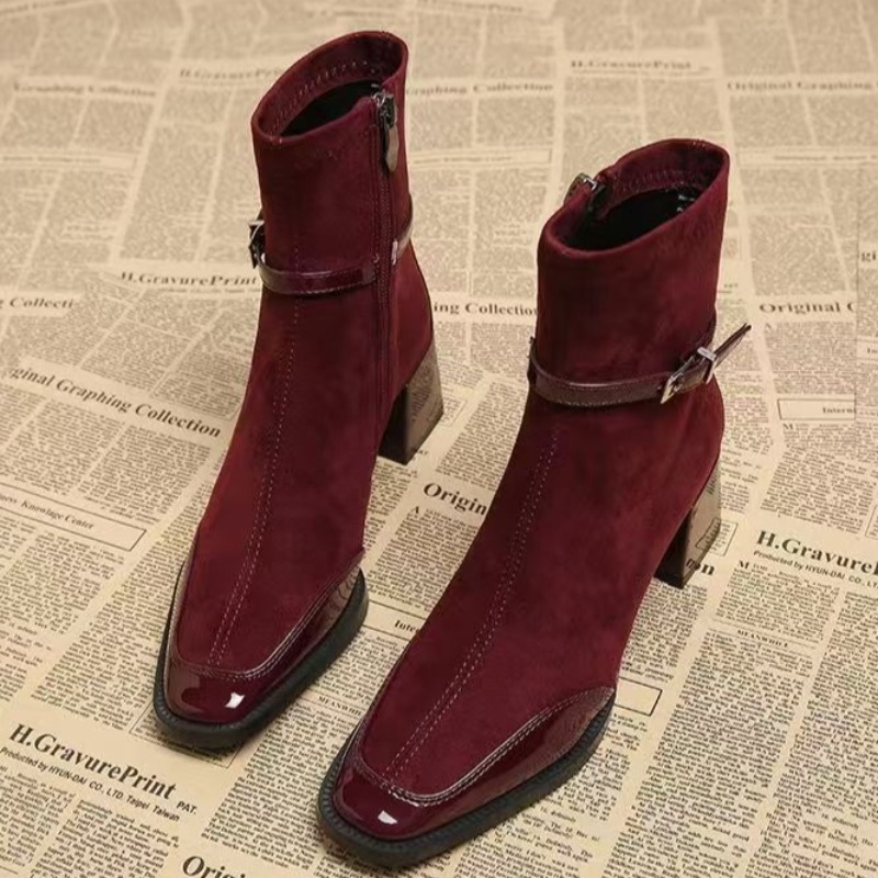 Autumn New Suede Short Boots 2 - Chelsea Boots Suede recension och pris