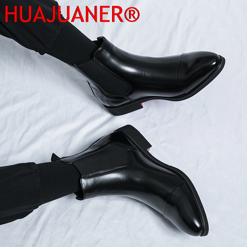 British Style Men's Black Chel - Men Shoes Red Bottom recension och pris