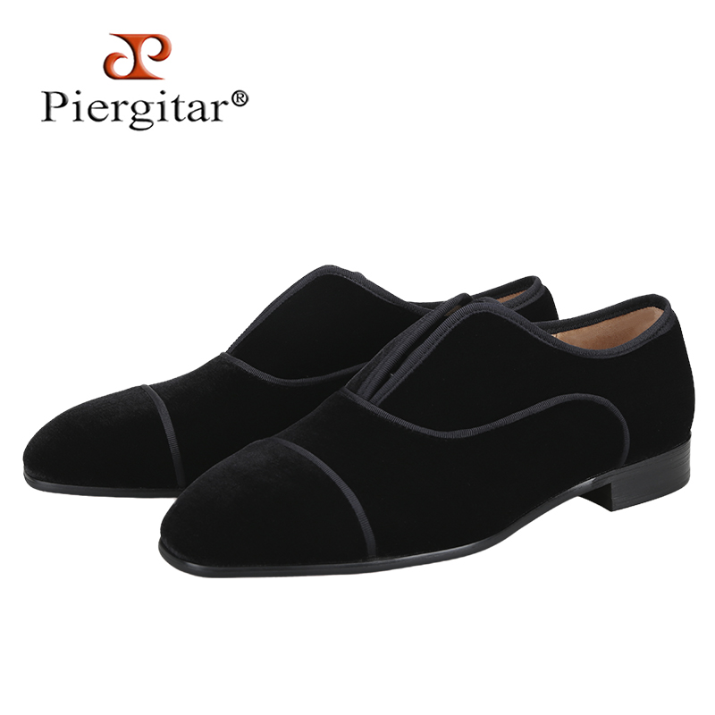 Piergitar Handmade Black Color - Men Shoes Red Bottom recension och pris
