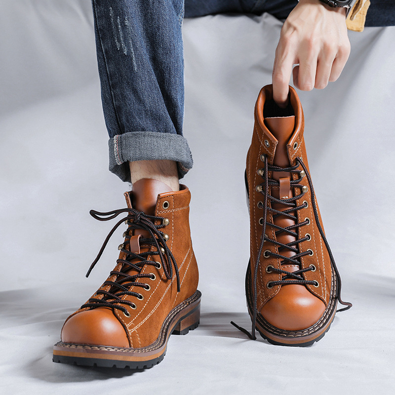 Hiking Shoes Men's Walking Boo - Chelsea Boots Suede recension och pris