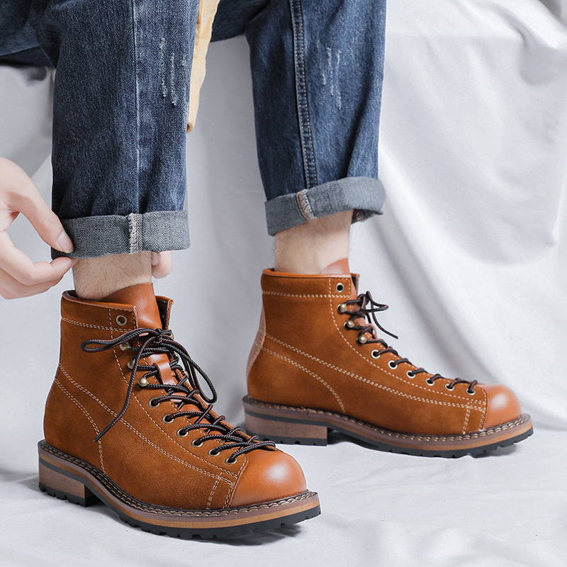 Hiking Shoes Men's Walking Boo - Chelsea Boots Suede recension och pris