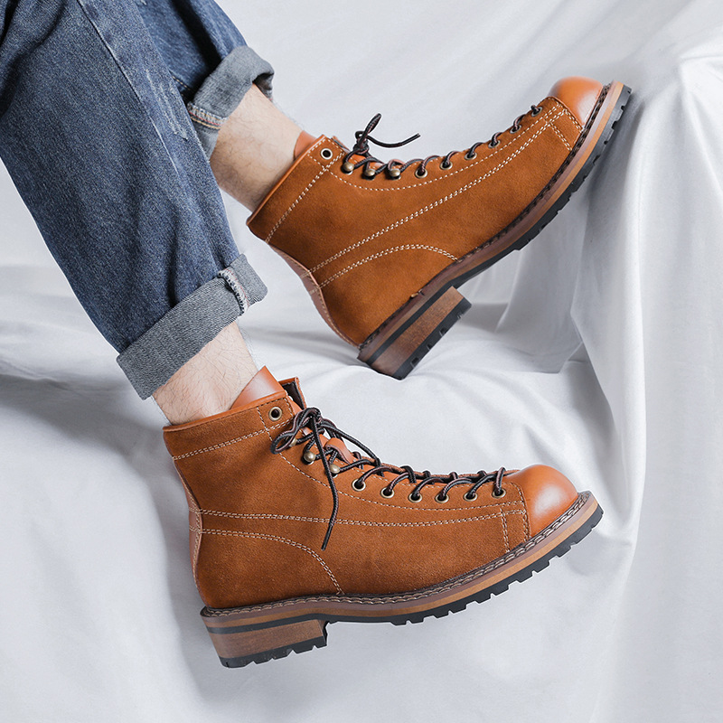 Hiking Shoes Men's Walking Boo - Chelsea Boots Suede recension och pris