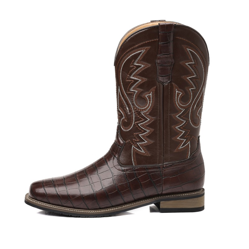 Mens Boots Crocodile Pattern H - Men'S Shoes With Wide Toe Box recension och pris