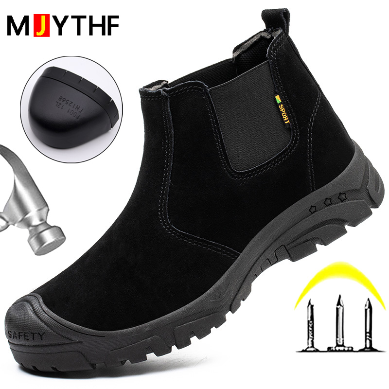 2026 New Men Boots Safety Shoe - Chelsea Boots Suede recension och pris