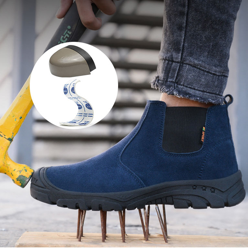 2026 New Men Boots Safety Shoe - Chelsea Boots Suede recension och pris