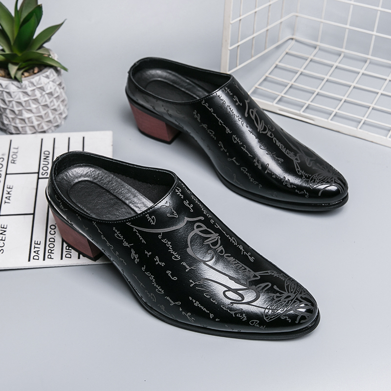 Men Brown Leather Mules Slippe - Men'S Shoes Slip On recension och pris