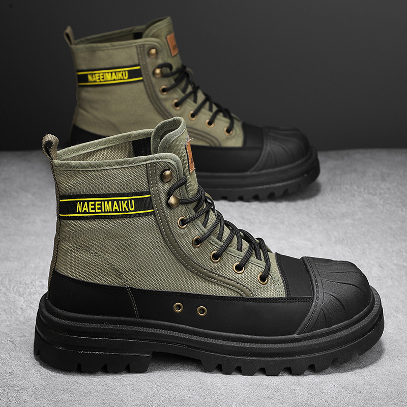 Mens Canvas Boots Fashion High - Men'S Shoes Cole Haan recension och pris