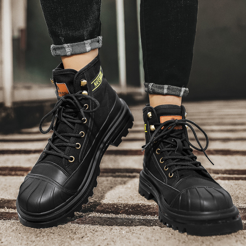 Mens Canvas Boots Fashion High - Men'S Shoes Cole Haan recension och pris