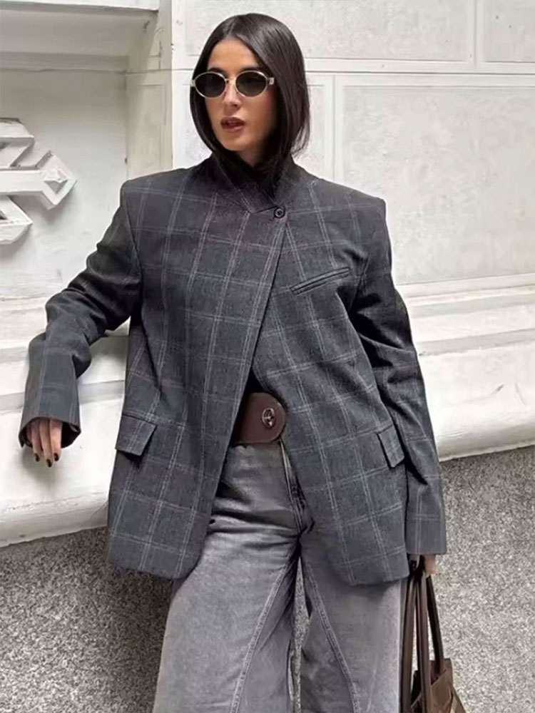 HH Women Fashion Plaid Blazer  - Men Shoes Jd recension och pris
