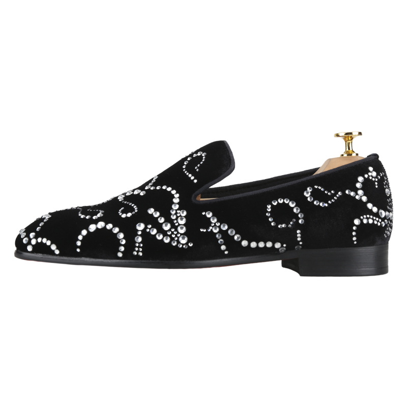 Piergitar Black Velvet And Oct - Men Shoes Red Bottom recension och pris