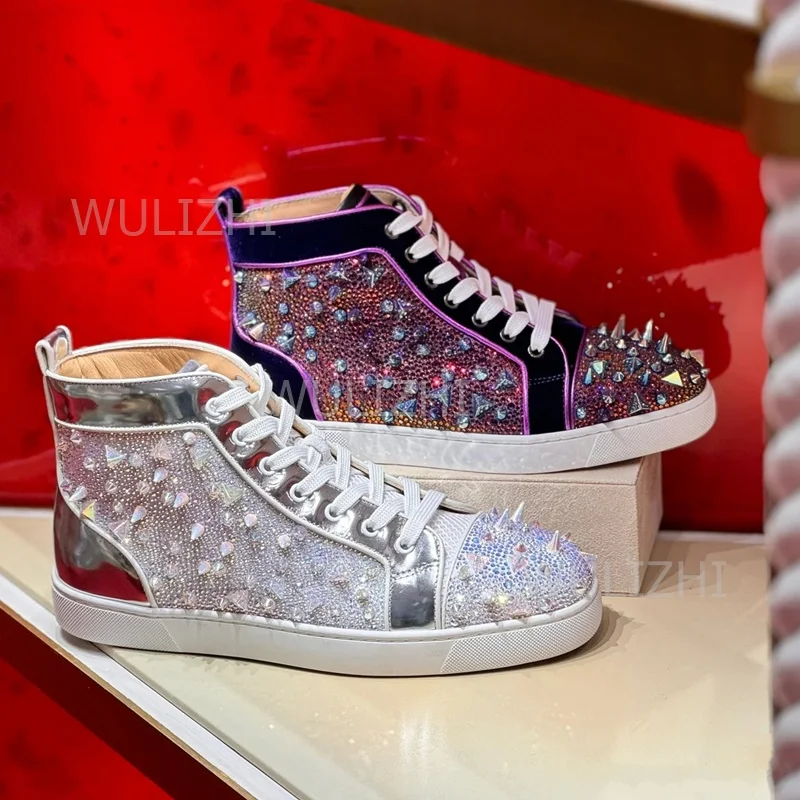 Dark Purple Crystal Rivet Men  - Men Shoes Red Tape recension och pris
