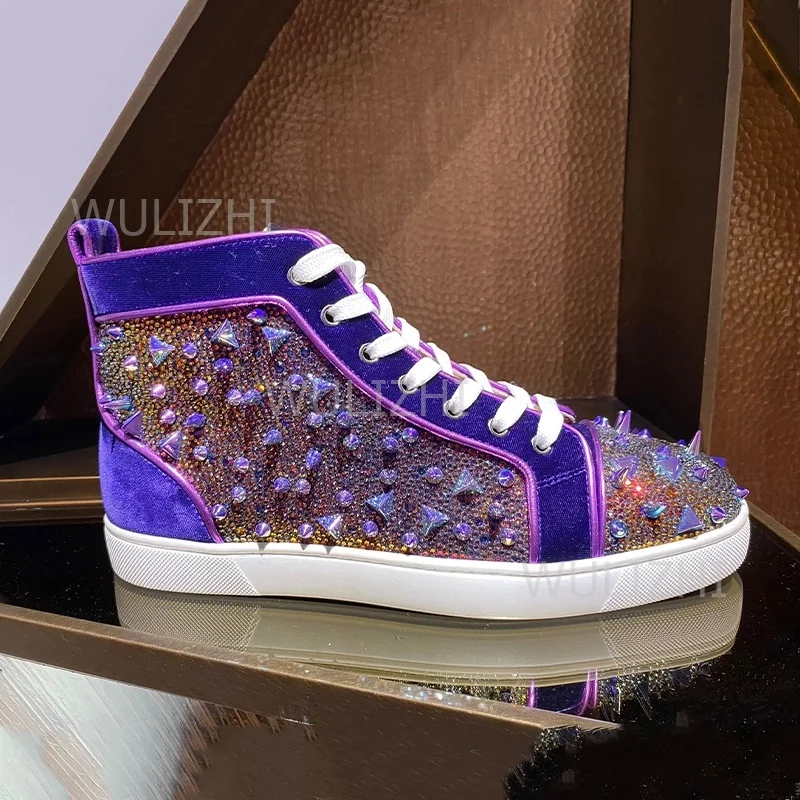 Dark Purple Crystal Rivet Men  - Men Shoes Red Tape recension och pris