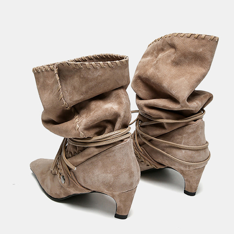 Liyke Autumn Winter Brown Sued - Chelsea Boots Suede recension och pris